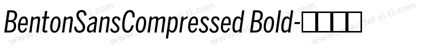 BentonSansCompressed Bold字体转换